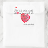 "Wanneer kwade tijden overheersen" Horatius Vierkante Sticker (Tas)