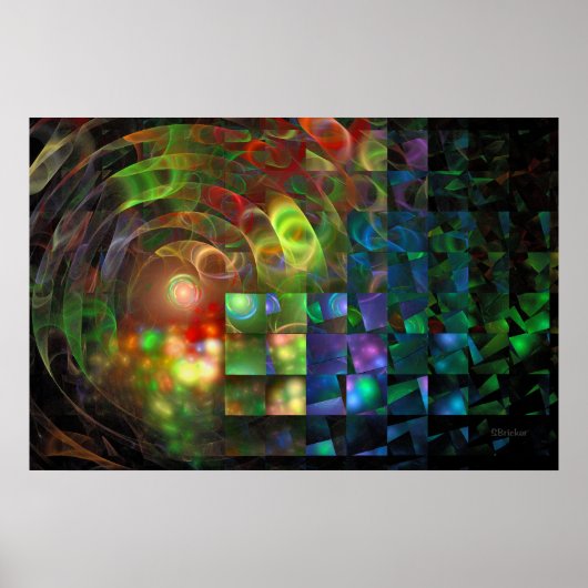 'Wanneer licht licht licht licht weergeeft' Poster (Voorkant)
