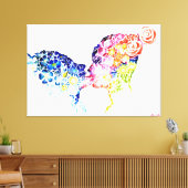 Wanneer liefde bloeit canvas afdruk (Insitu (Woonkamer))