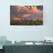 Wanneer maart blaast zijn hoorn banner (Beurs)