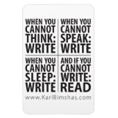 Wanneer magneet schrijven (Verticaal)