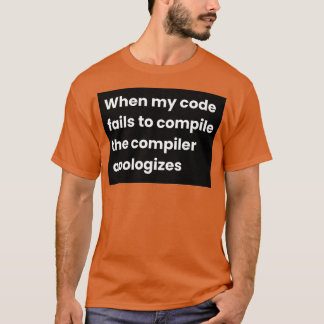 Wanneer mijn code er niet in slaagt de compiler Ap T-shirt