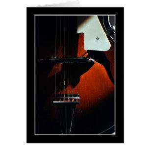 Wanneer mijn gitaar zacht tegen Wenskaart geslapen