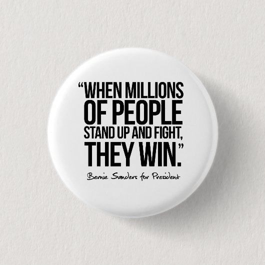 Wanneer miljoenen mensen opstaan - Citaat Ronde Button 3,2 Cm (Voorkant)