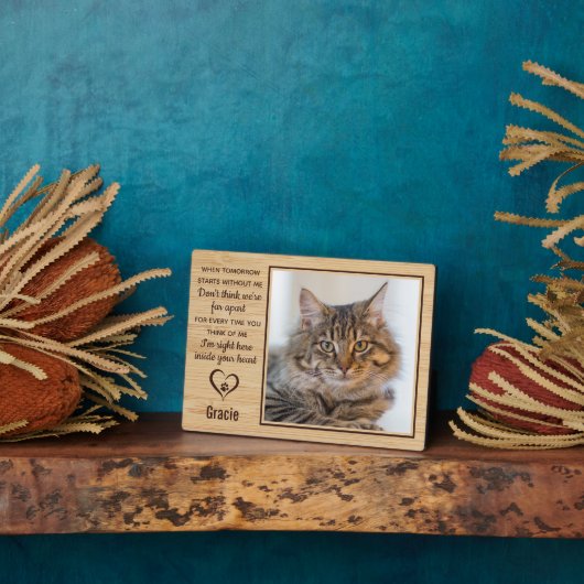 Wanneer morgen zonder mij begint Herdenkingsfoto k Fotoplaat (Zijkant)