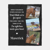 Wanneer morgen zonder mij een gedenkpaard begint fleece deken (Voorkant)