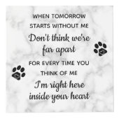 Wanneer morgen zonder mij foto van Pet Memorial be Kubus (Rechts)