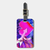 Wanneer Music pijl gericht op het hart Bagagelabel (Voorkant verticaal)