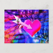 Wanneer Music pijl gericht op het hart Briefkaart (Voorkant)
