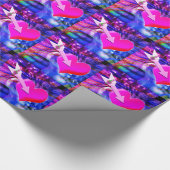 Wanneer Music pijl gericht op het hart Cadeaupapier (Hoek)