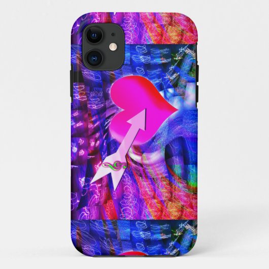 Wanneer Music pijl gericht op het hart Case-Mate iPhone Case (Achterkant)