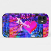 Wanneer Music pijl gericht op het hart Case-Mate iPhone Case (Achterkant (horizontaal))