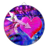 Wanneer Music pijl gericht op het hart Dartbord (Voorkant)