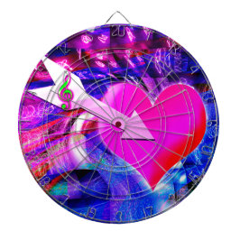 Wanneer Music pijl gericht op het hart Dartbord