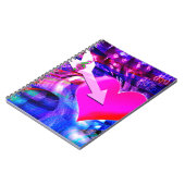 Wanneer Music pijl gericht op het hart Notitieboek (Linkerzijde)