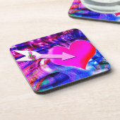 Wanneer Music pijl gericht op het hart Onderzetter (Linkerzijde)