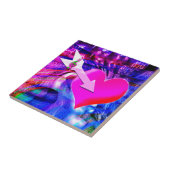 Wanneer Music pijl gericht op het hart Tegeltje (Zijkant)