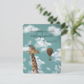 Wanneer niets zeker is, is alles mogelijk Citaat Feestdagenkaart (Staand voorkant)