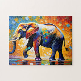 Wanneer olifanten dromen in volle kleur legpuzzel
