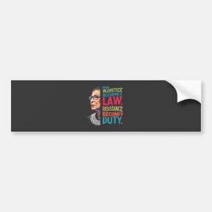 Wanneer onrecht de wet wordt, wordt verzet de plic bumpersticker