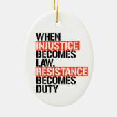 Wanneer onrecht wet wordt keramisch ornament (Achterkant)