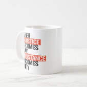 Wanneer onrecht wet wordt koffiemok (Voorkant links)