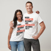 Wanneer onrecht wet wordt t-shirt (Unisex)