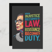 Wanneer onrecht wet wordt, wordt verzet plicht aankondiging (Voorkant / Achterkant)