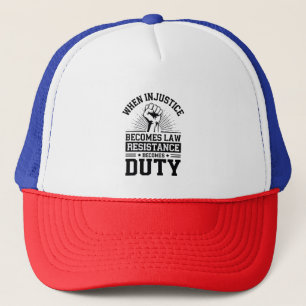 Wanneer onrecht wet wordt, wordt verzet plicht trucker pet