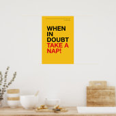 WANNEER ONZEKER, NEEM EEN DUTJE – Gezellige Muur K Poster (Keuken)