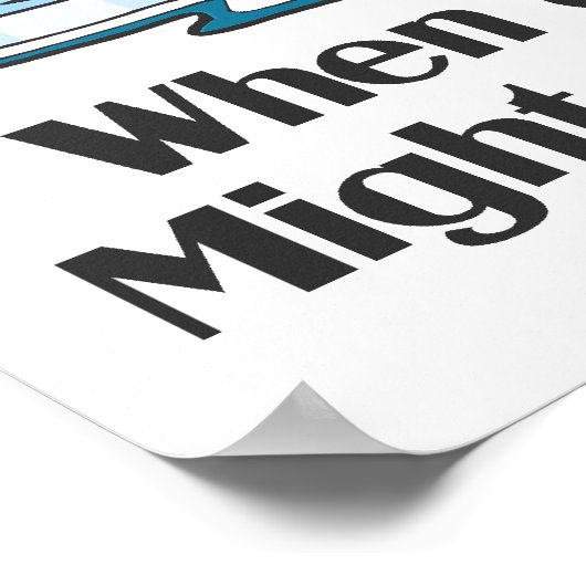 Wanneer op Thin Ice Funny Penguins Poster (Hoek)