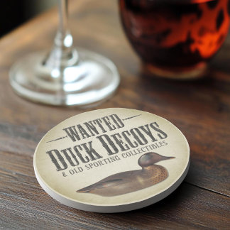 WANNEER: oude Duck Decoys Zandsteen Onderzetter