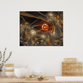 'Wanneer paddenstoelen dromen' Poster (Keuken)