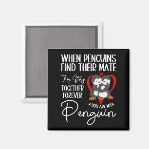 Wanneer pinguïns hun moeder vinden, blijven ze bij magneet