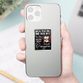 Wanneer pinguïns hun moeder vinden, blijven ze bij sticker (Telefoon)