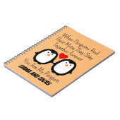 wanneer pinguïns hun partner vinden , blijven ze b notitieboek (Linkerzijde)