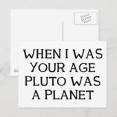 Wanneer Pluto Briefkaart (Voorkant / Achterkant)
