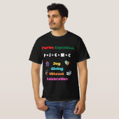 Wanneer Purim Traditie en Wiskunde ontmoeten T-shirt (Voorkant volledig)