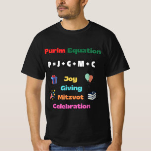 Wanneer Purim Traditie en Wiskunde ontmoeten T-shirt