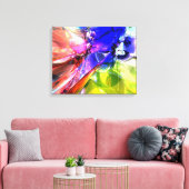 Wanneer regenbogen botsen canvas afdruk (Insitu (Woonkamer))