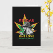 Wanneer Reggae je leven is Kaart (Gele Bloem)