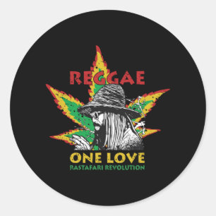 Wanneer Reggae je leven is Ronde Sticker