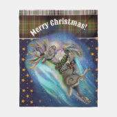 Wanneer rendieren vliegen fleece deken (Voorkant)