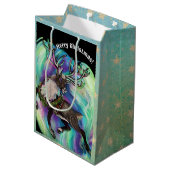 Wanneer rendieren vliegen medium cadeauzakje (Achterkant Gekanteld)