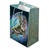 Wanneer rendieren vliegen medium cadeauzakje (Voorkant Gekanteld)