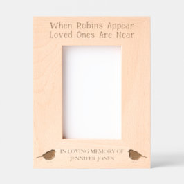 Wanneer Robins verschijnen, zijn geliefden in de b Gegraveerde Lijstjes