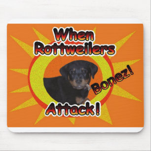 Wanneer Rottweilers Botten aanvallen Muismat
