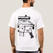 Wanneer SHTF... Kijk niet naar me. AR-15 T-shirt (Achterkant)