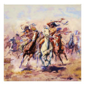 "Wanneer Sioux en Blackfoot samenkomen" door Charl Foto Afdruk (Voorkant)