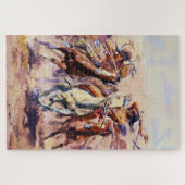 "Wanneer Sioux en Blackfoot samenkomen" door Charl Legpuzzel (Horizontaal)